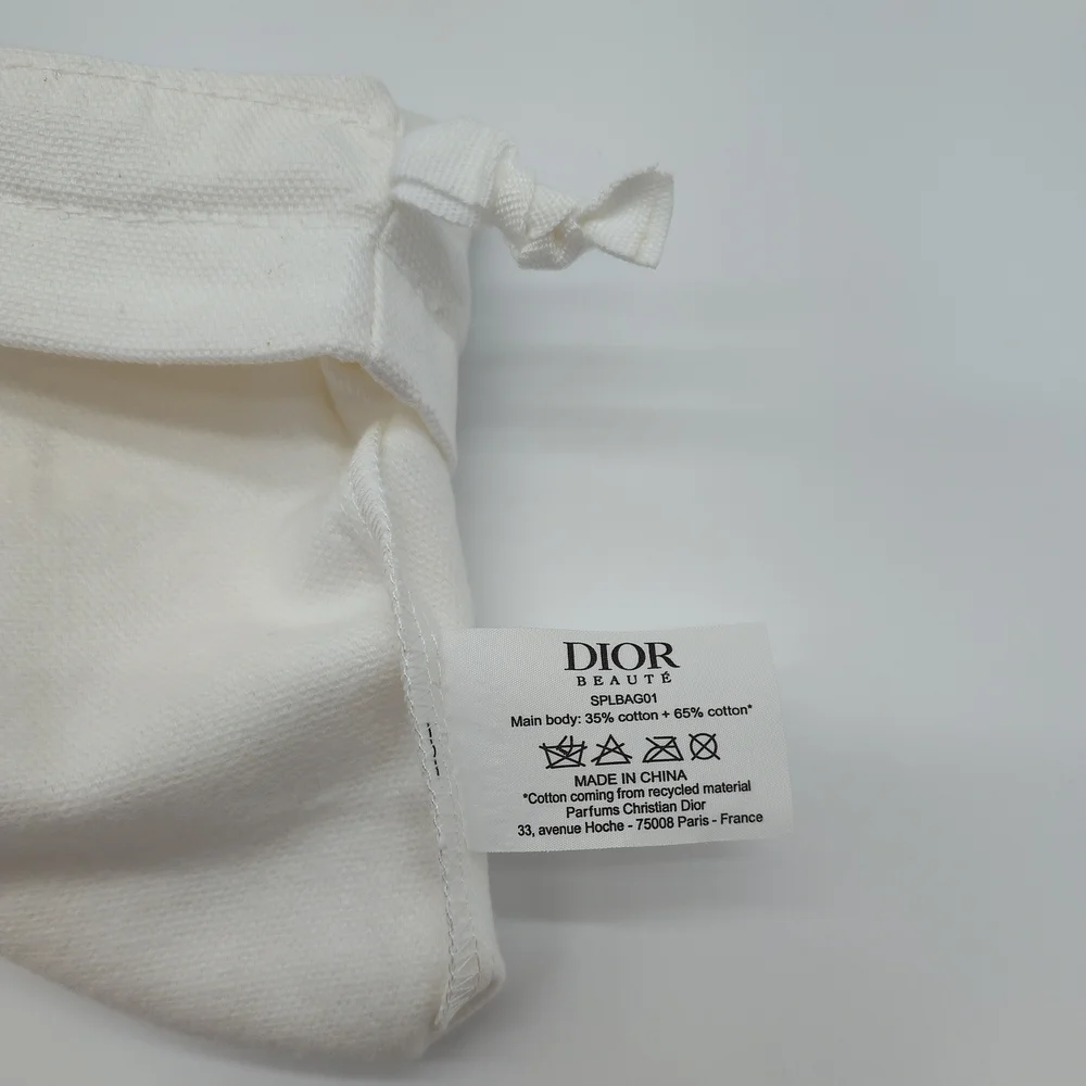 DIOR Dust Bag Set 6pc Cotton Drawstring Pouch Small Large Gift Packaging NWOT